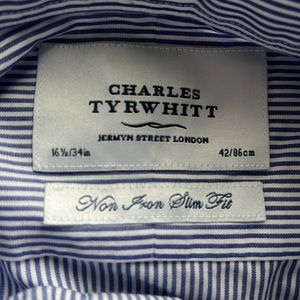 CHARLES TYRWHITT Dress Shirt sz 16.5/34in